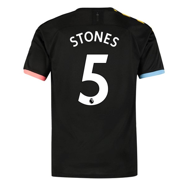 Trikot Manchester City NO.5 Stones Auswarts 2019-20 Schwarz Fussballtrikots Günstig